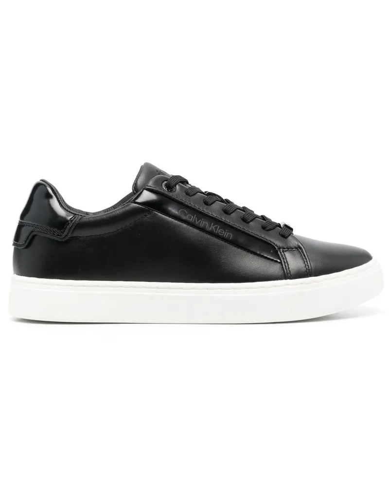 Calvin Klein Sneakers mit Logo-Prägung - Schwarz Schwarz