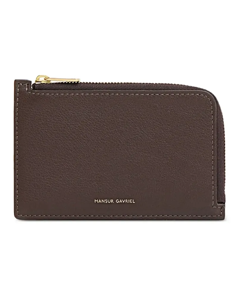 Mansur Gavriel Portemonnaie mit Logo-Print - Braun Braun