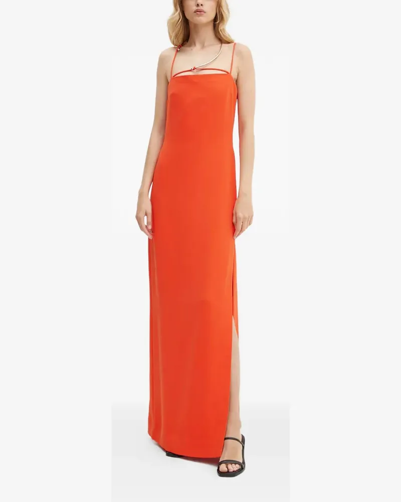 Stine Goya Sofie strap cut-out maxi dress - Orange Orange