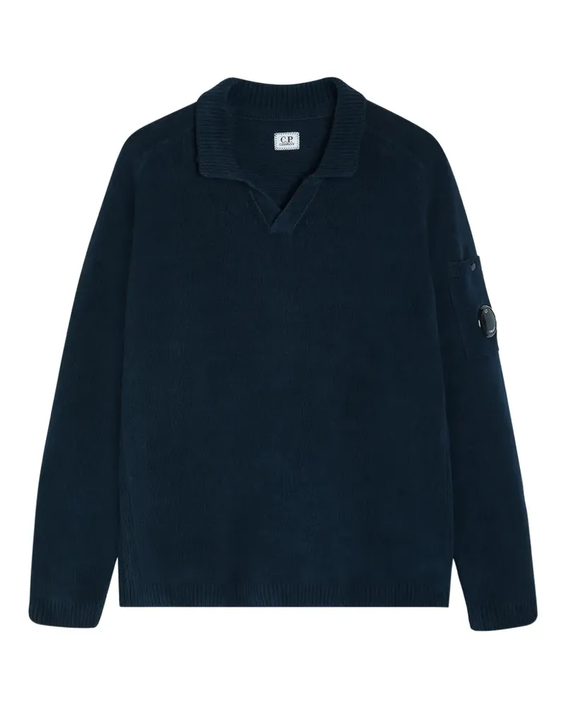 C.P. Company V-neck pocket sweater - Blau Blau