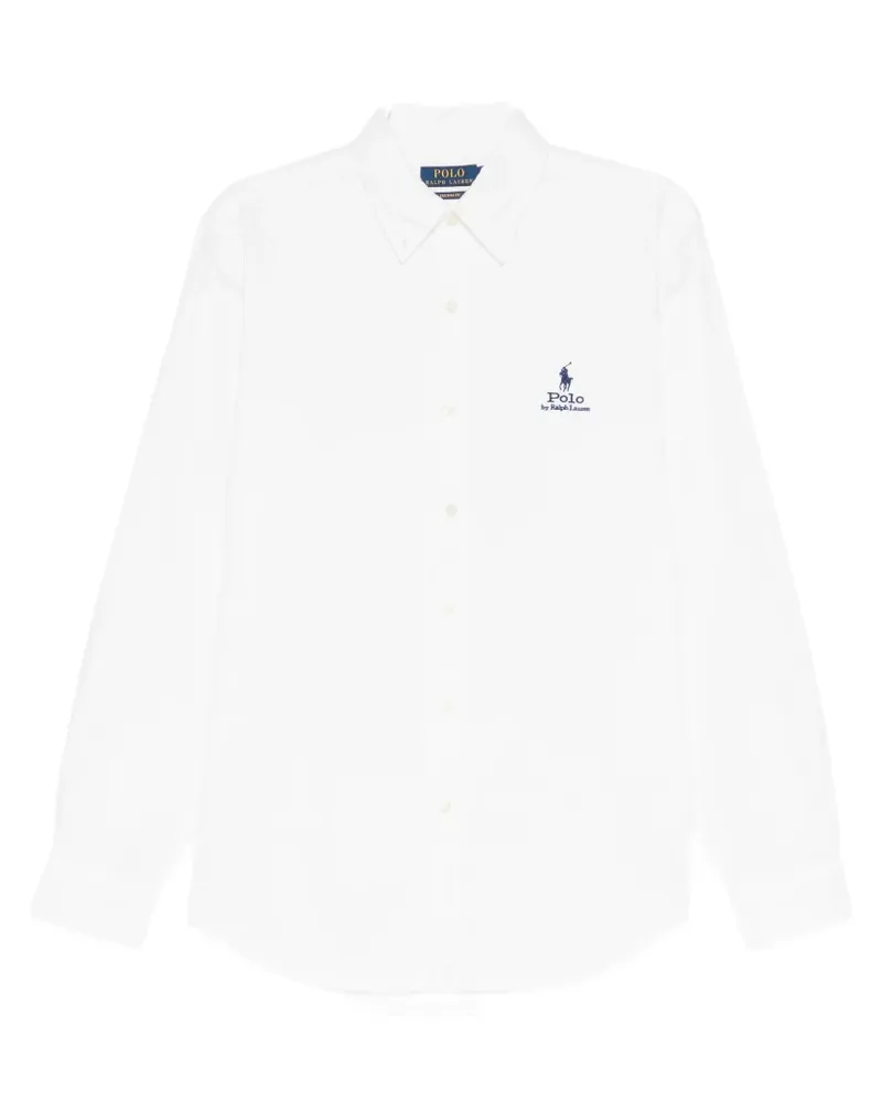 Ralph Lauren button-down collar long-sleeve shirt - Weiß Weiß