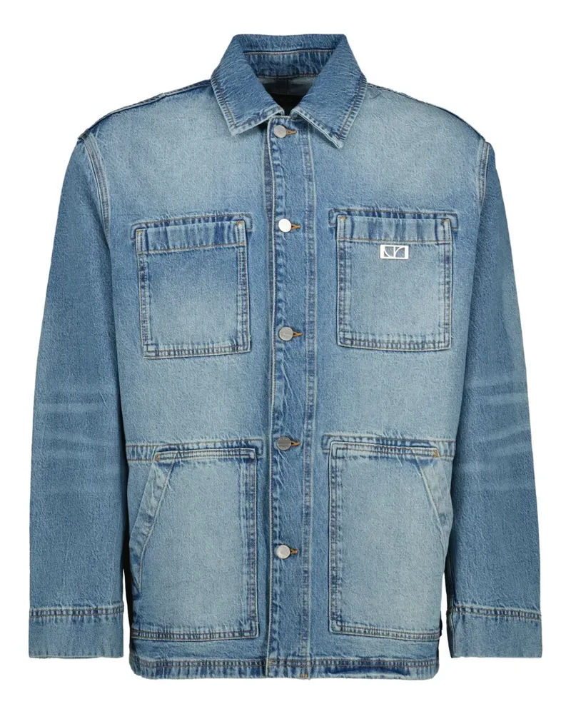 IRO Ausgeblichene Jeansjacke - Blau Blau