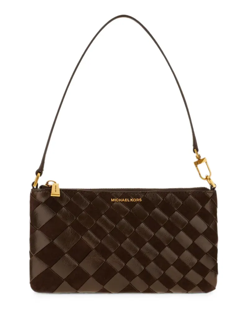 Michael Kors woven leather shoulder bag - Braun Braun