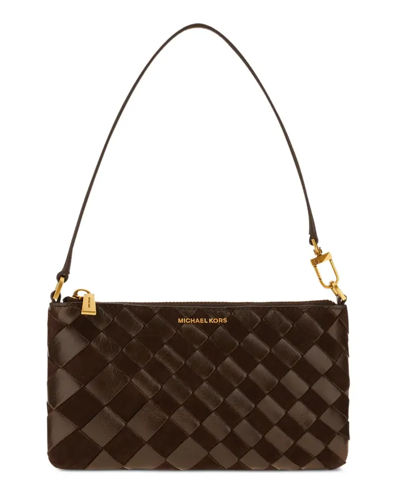 Michael Kors Gewebte Schultertasche - Braun Braun