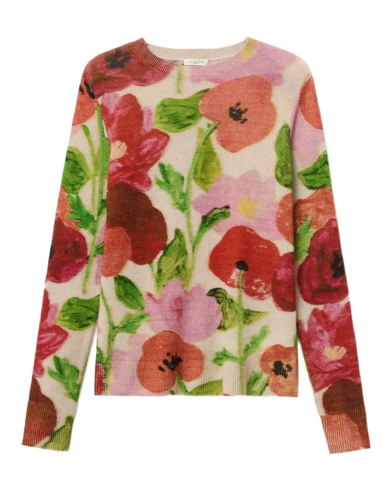 Lafayette148 Pullover mit Blumenprint - Nude Nude