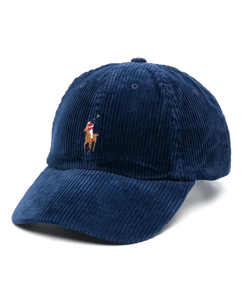 Ralph Lauren Baseballkappe aus Cord - Blau Blau