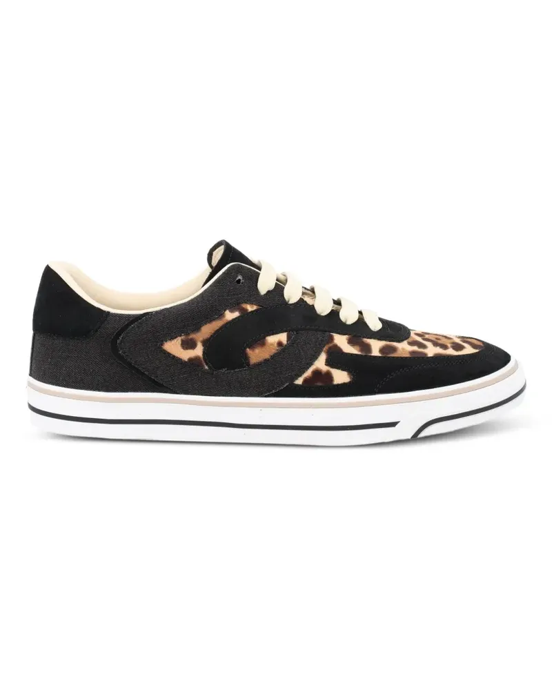 Dolce & Gabbana Sneakers mit Animal-Print - Schwarz Schwarz