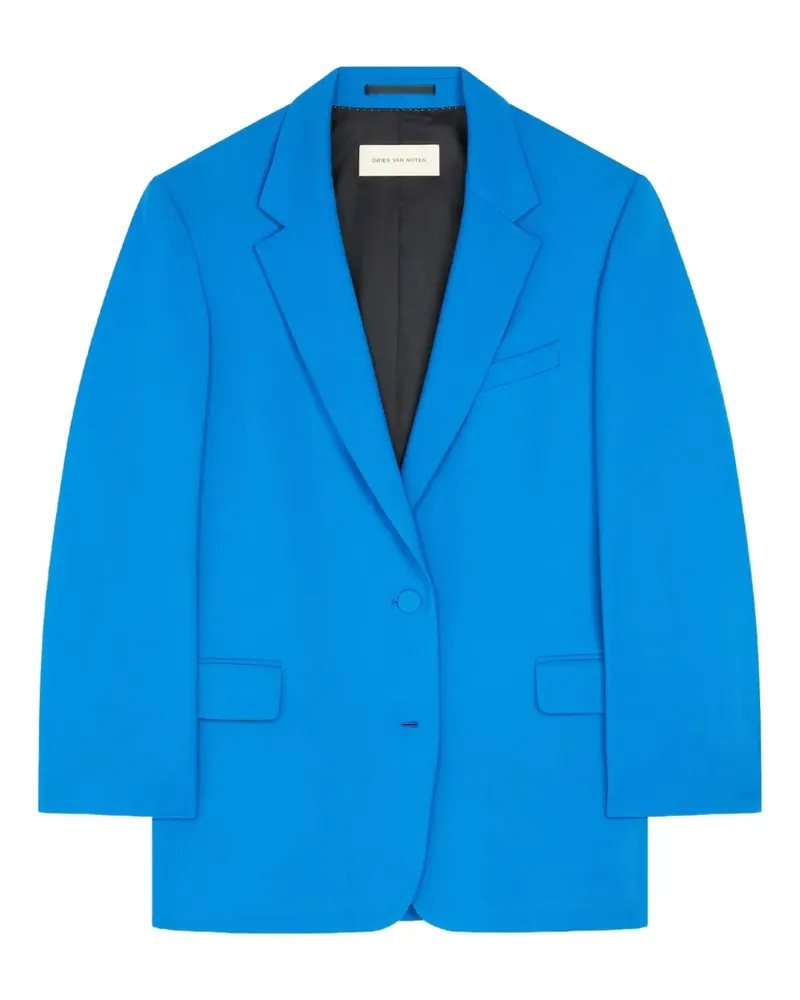 Dries van Noten Einreihiges Sakko - Blau Blau