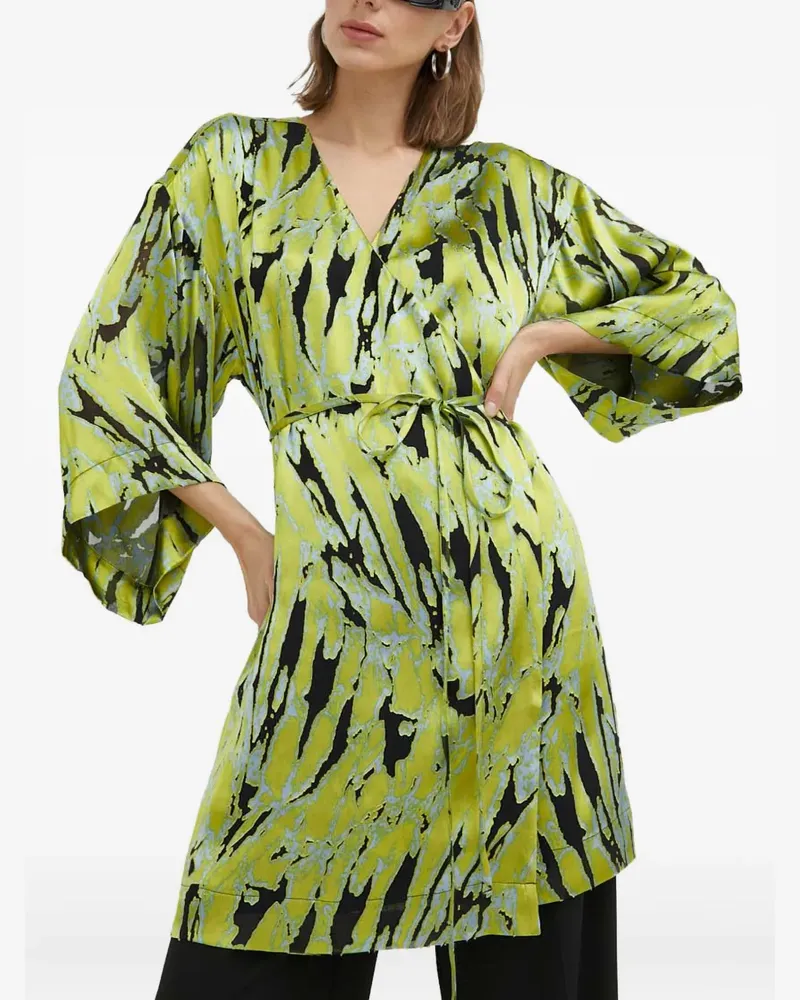 Gestuz Kleid mit Bindegürtel - Grün Grün