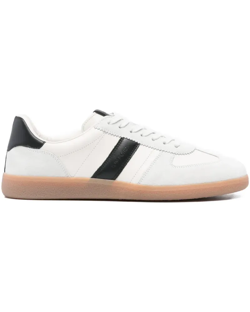 Tom Ford Sneakers aus Wildleder mit Streifen - Weiß Weiß