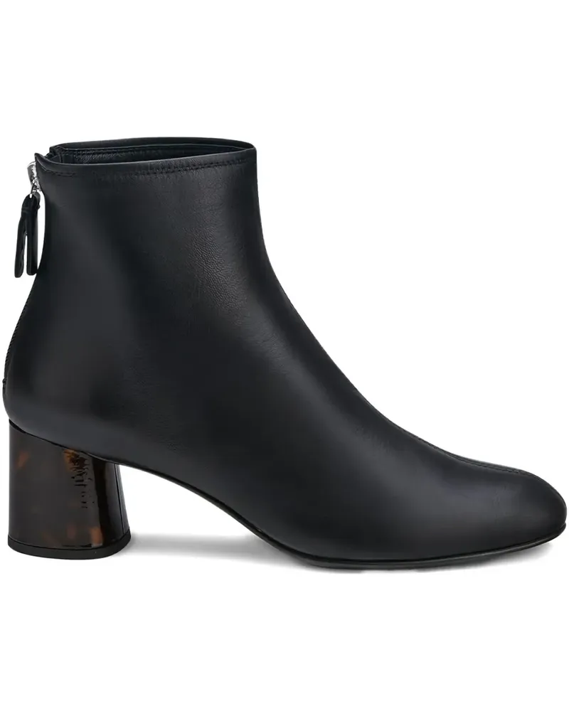 Attilio Giusti Leombruni Stiefel in Schildpattoptik mit Reißverschlussdetail 55mm - Schwarz Schwarz