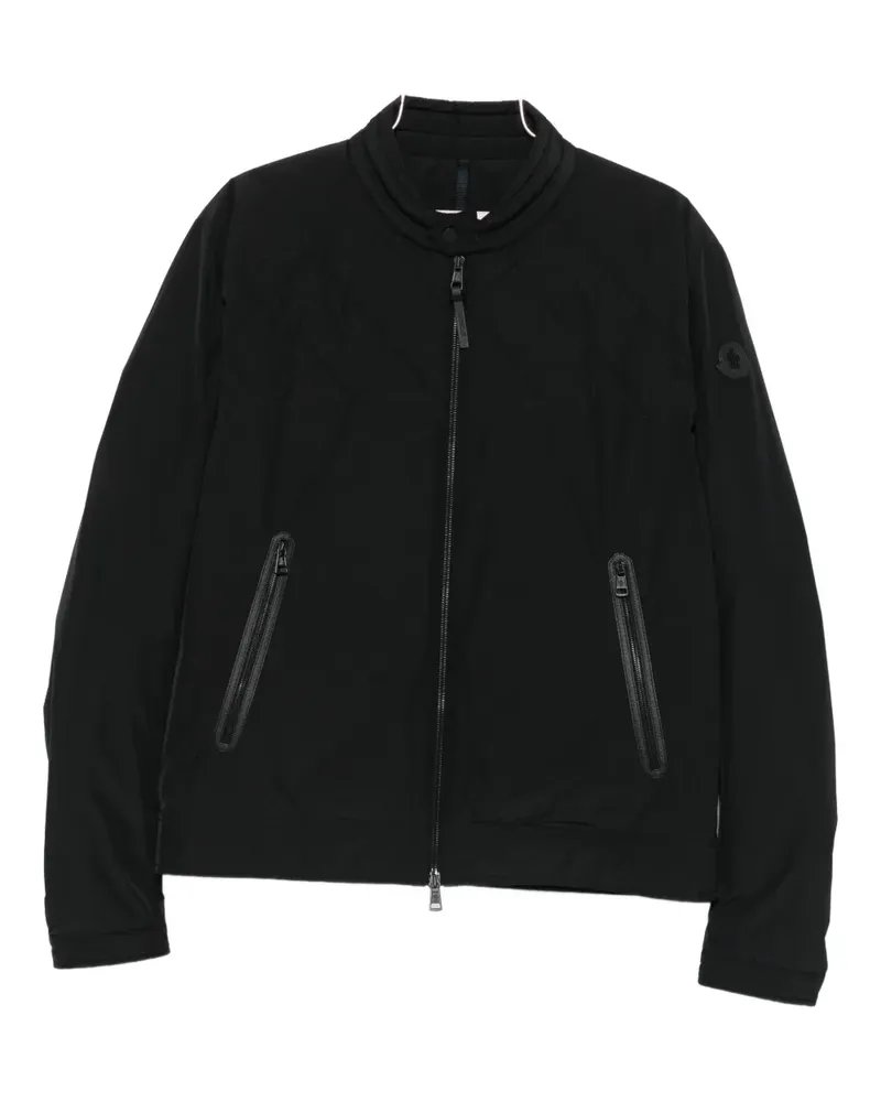 Moncler Gesteppte Jacke mit Rautenmuster - Schwarz Schwarz