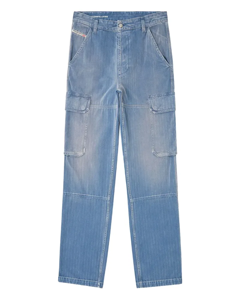 Diesel D-Uty Cargo-Jeans - Blau Blau