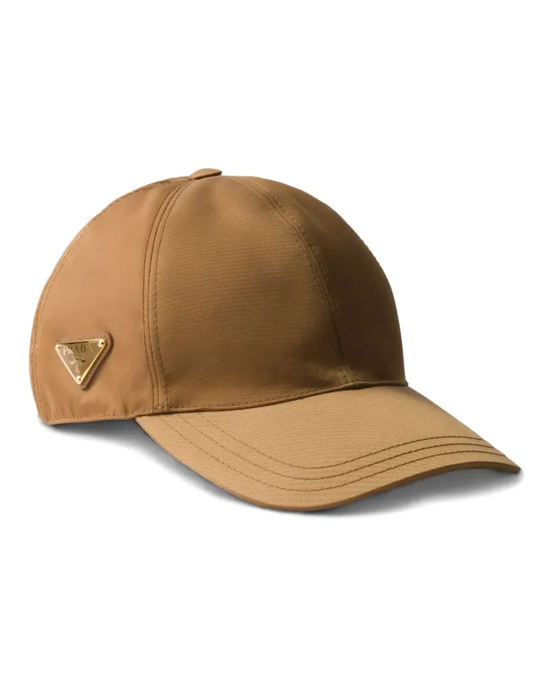 Prada Baseballkappe mit Triangel-Logo - Braun Braun