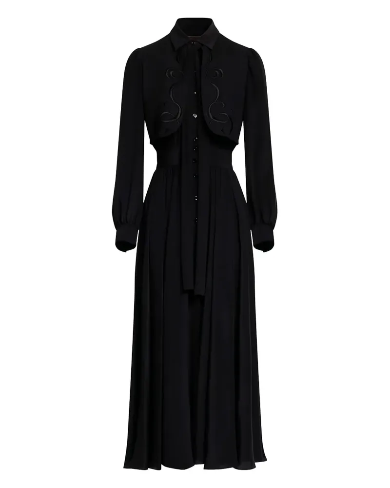 Elie Saab Besticktes Maxikleid - Schwarz Schwarz