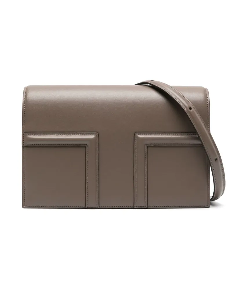 Totême Schultertasche mit T-Flap - Braun Braun