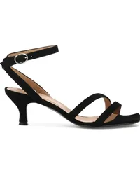 Via Roma 15 Wildleder-Sandalen Schwarz