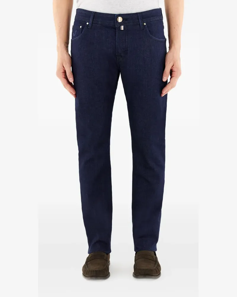 Jacob Cohën Geknöpfte Jeans - Blau Blau