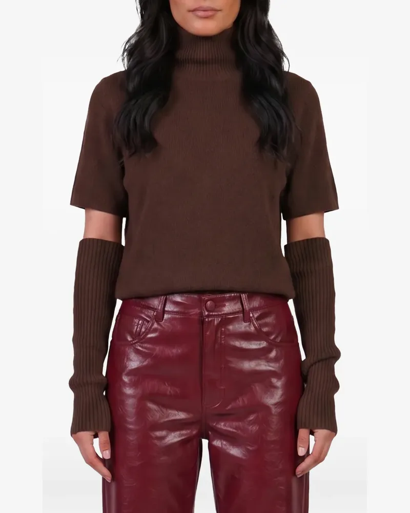 Federica Tosi Gerippter Pullover - Braun Braun