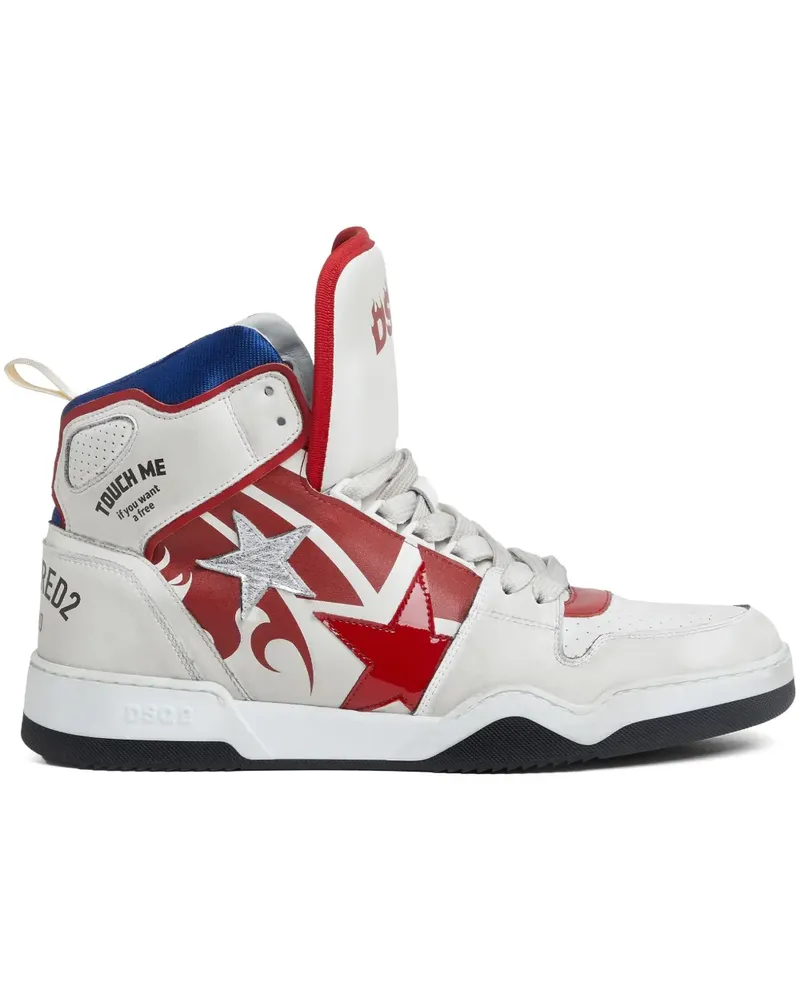 Dsquared2 Sneakers mit Logo-Print - Weiß Weiß