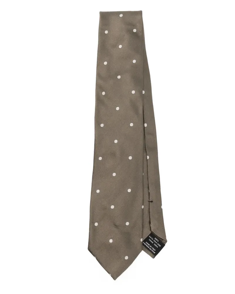 Tom Ford Krawatte mit Polka Dots - Grün Grün