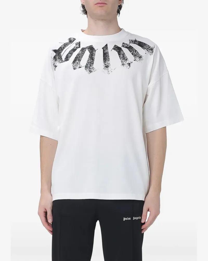 Palm Angels T-Shirt mit Logo-Print - Weiß Weiß