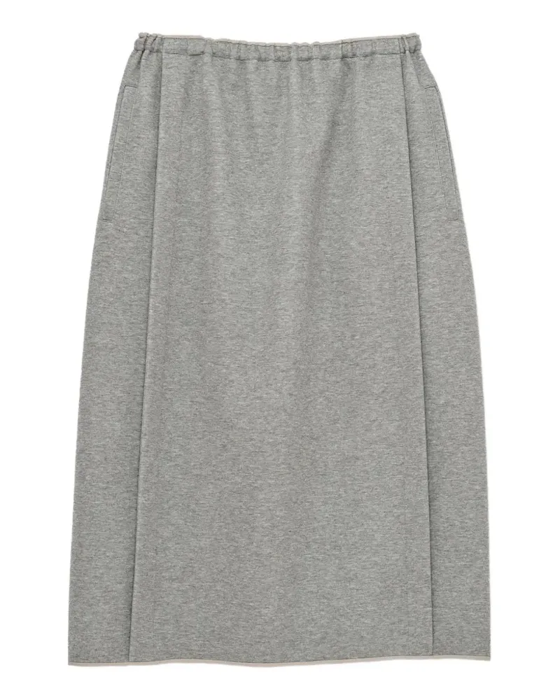 Carven stitched-pleat midi skirt - Grau Grau