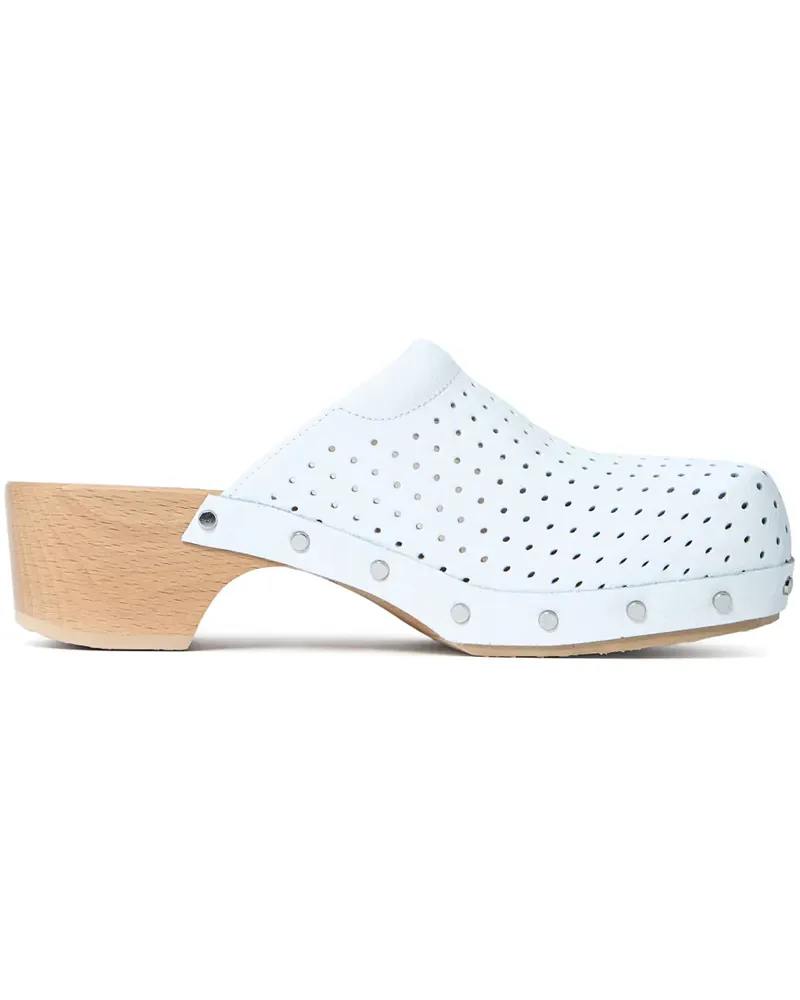 Balenciaga Perforierte Clogs - Weiß Weiß