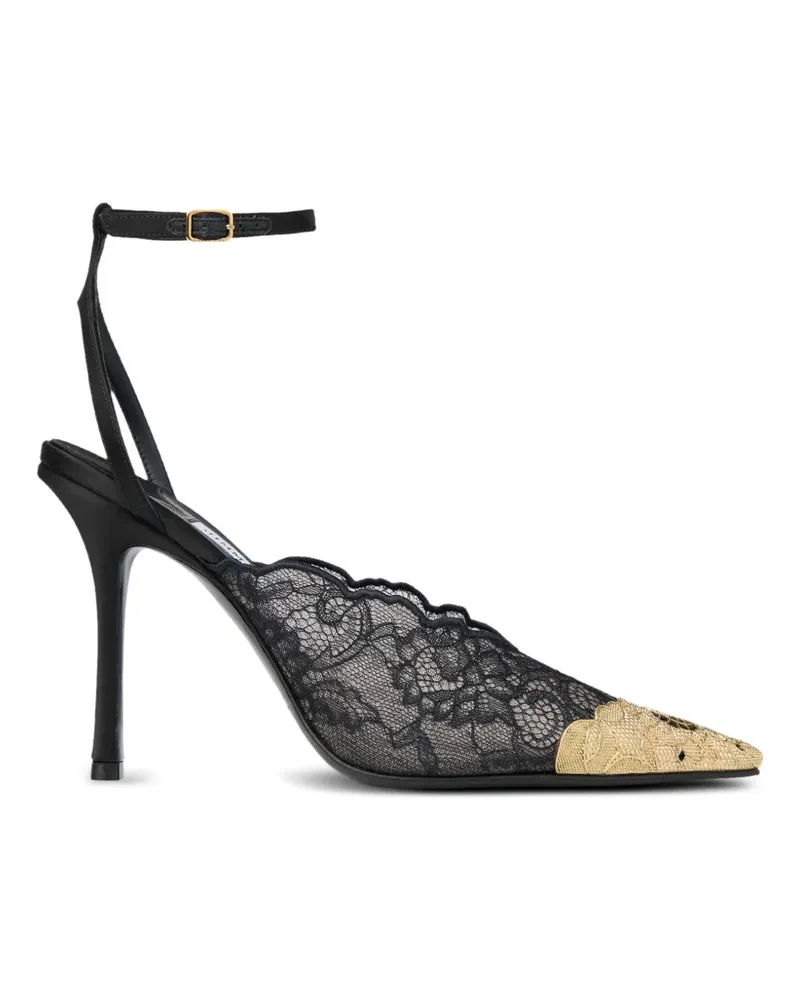 Jimmy Choo Faiz lace metal-toe pumps - Schwarz Schwarz