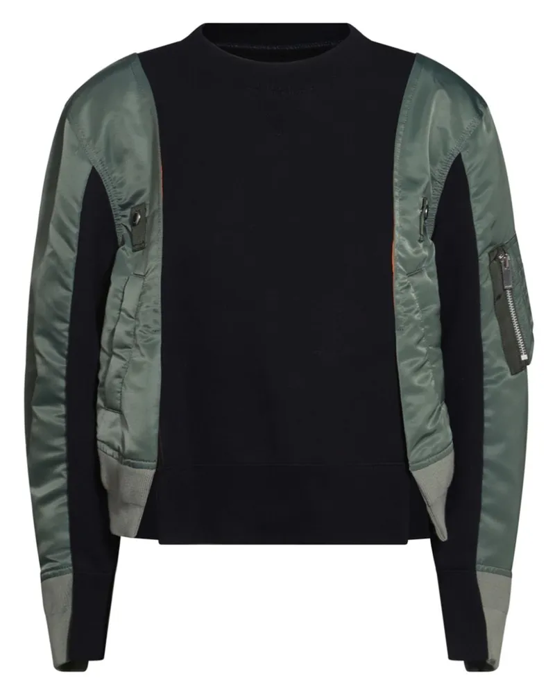 Sacai Sweatshirt mit Einsatz - Blau Blau