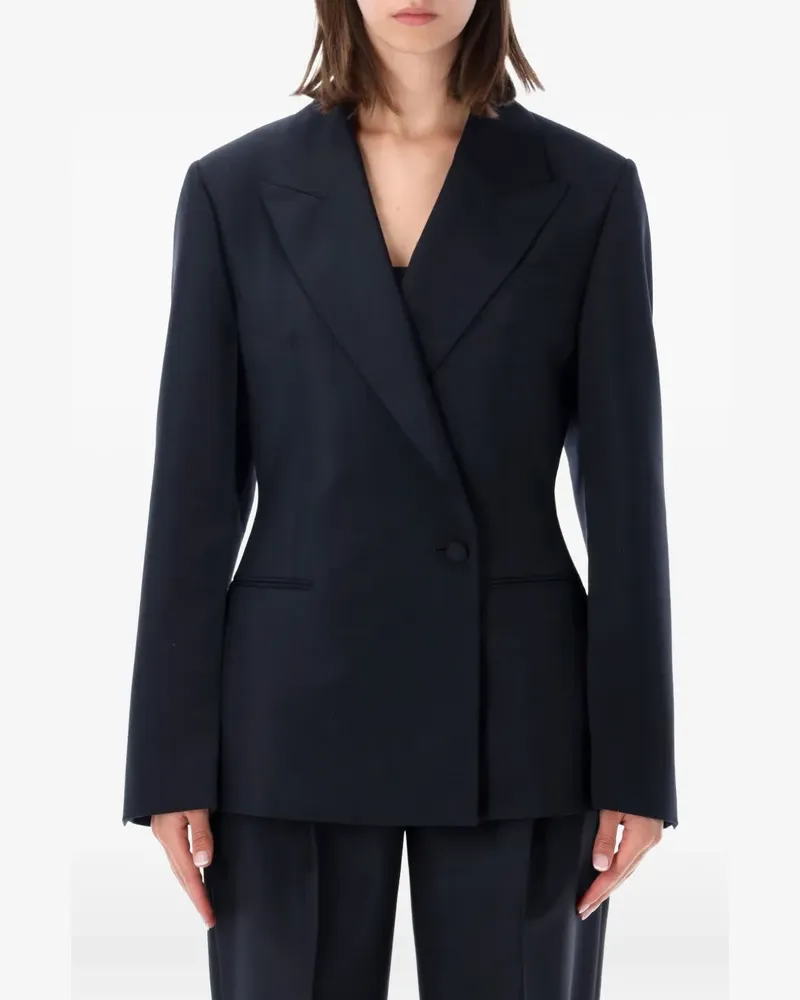 Róhe peak-lapels double-breasted blazer - Blau Blau