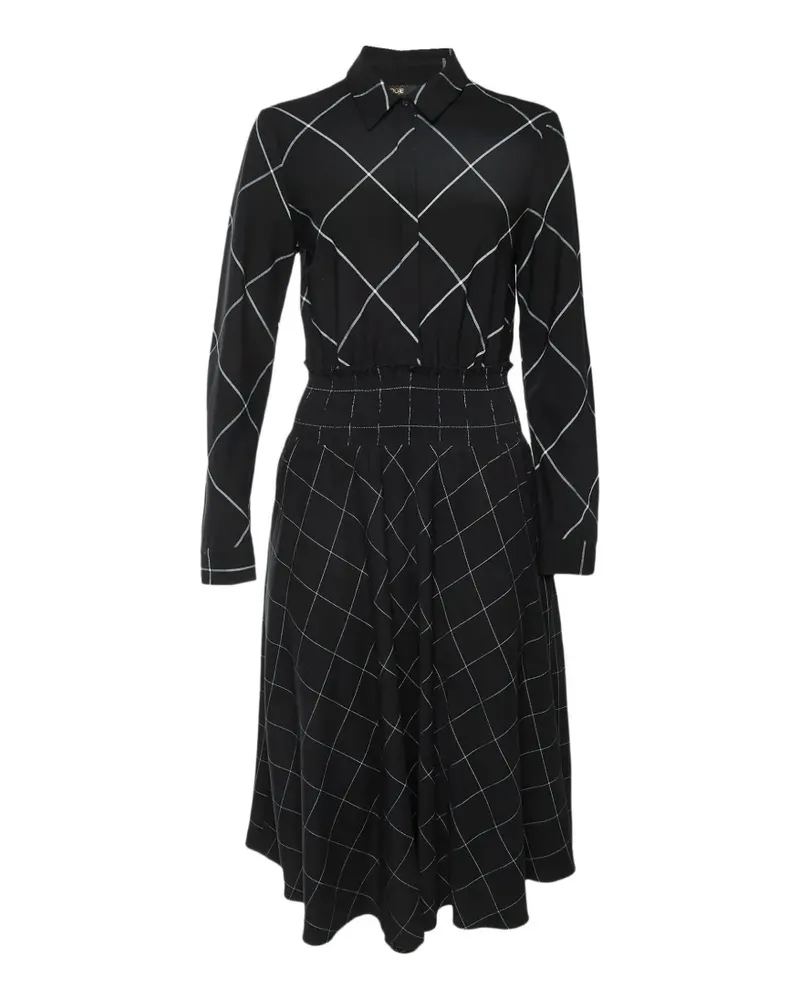 Maje Ralek asymmetric midi dress - Schwarz Schwarz