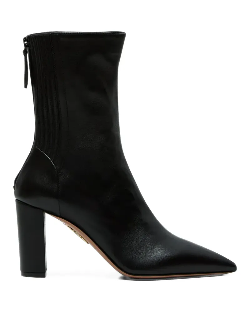 Aquazzura Stiefel mit spitzer Kappe - Schwarz Schwarz