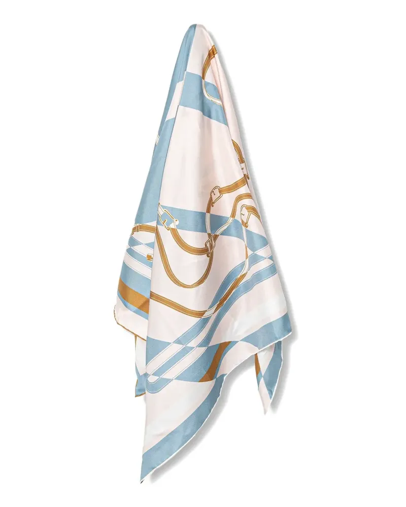 Furla all-over print scarf - Blau Blau