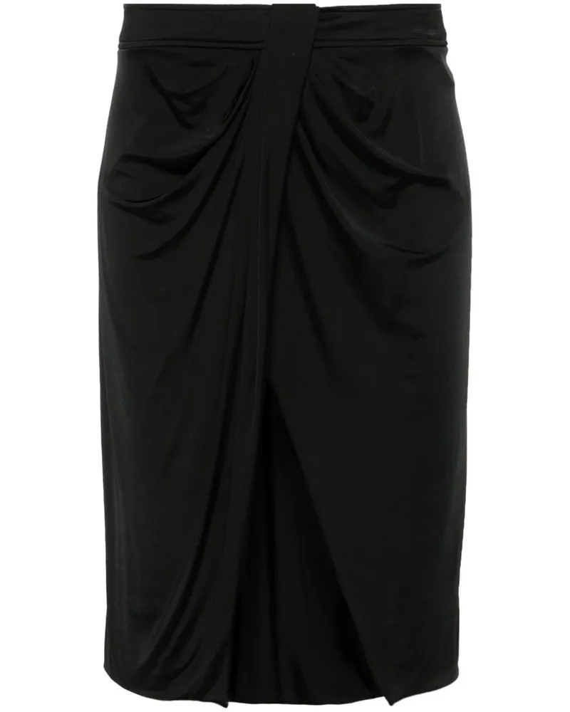 Tom Ford Gewickelter Minirock aus Jersey - Schwarz Schwarz