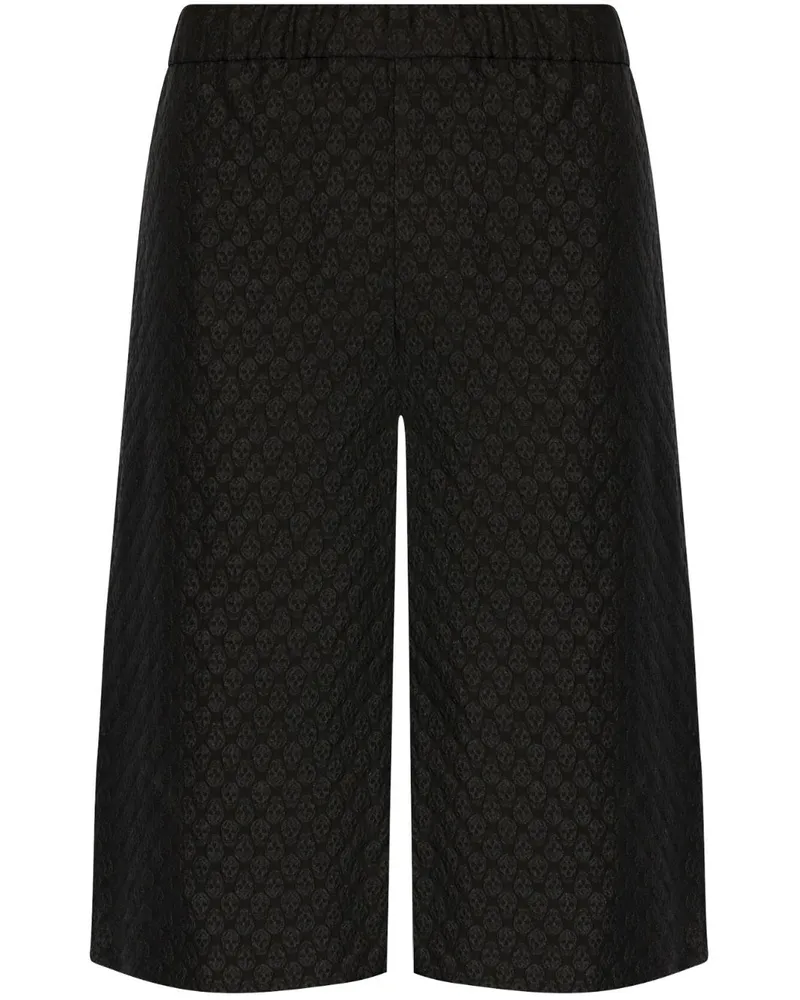 Alexander McQueen Bermudas mit Jacquard - Schwarz Schwarz