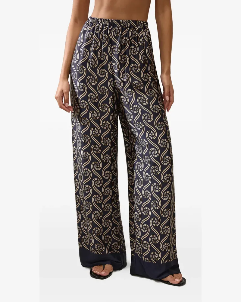 Faithfull The Brand Jensen Hose mit Muster - Blau Blau