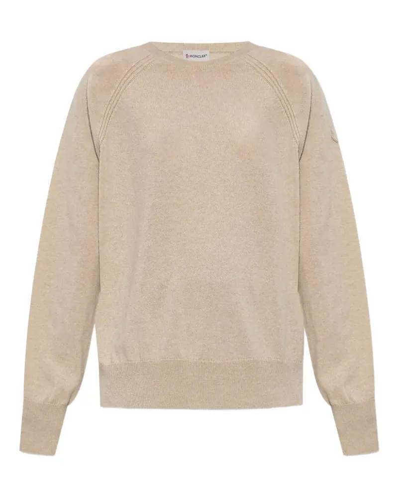 Moncler Kaschmirpullover mit Raglanärmeln - Nude Nude