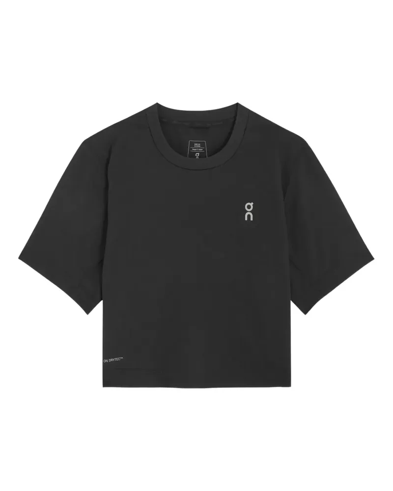 ON short-sleeve cropped T-shirt - Schwarz Schwarz
