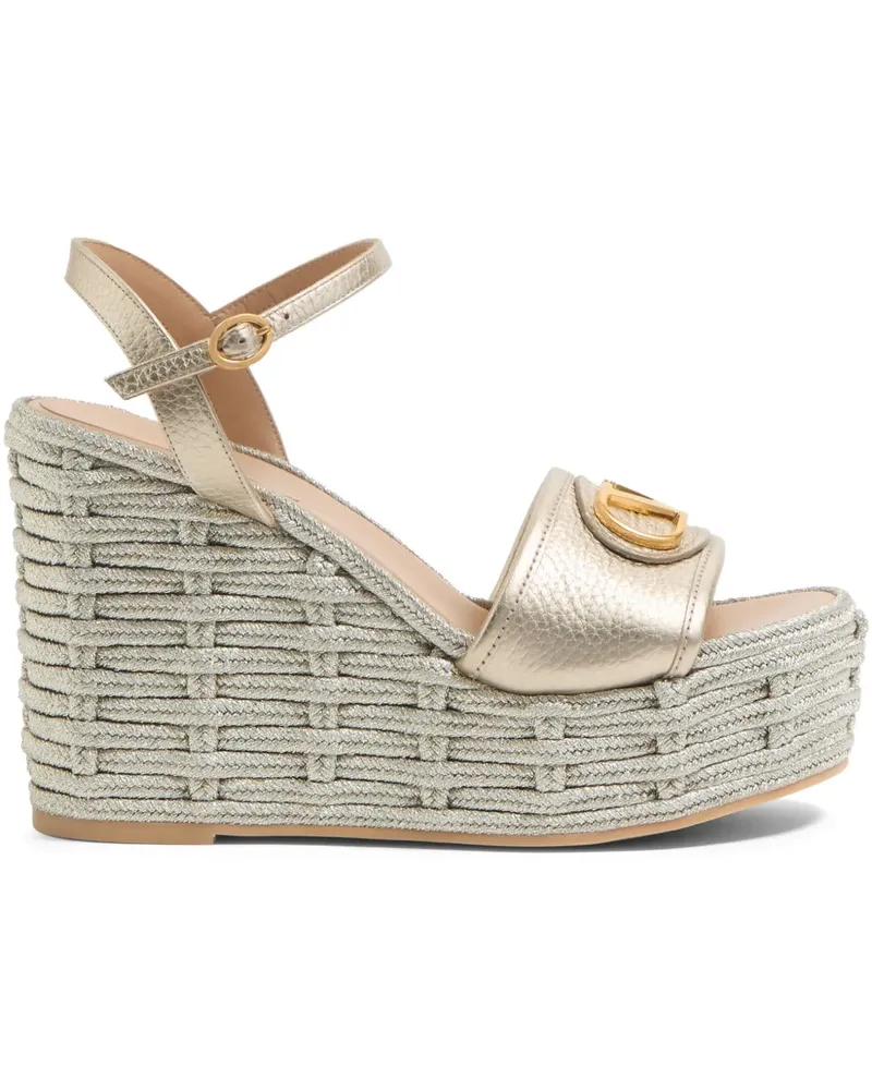 Valentino Garavani VLogo Signature Wedge-Sandalen 120mm - Nude Nude