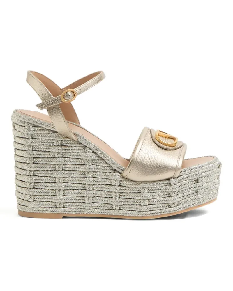 Valentino Garavani VLogo Signature Wedge-Sandalen 120mm - Nude Nude