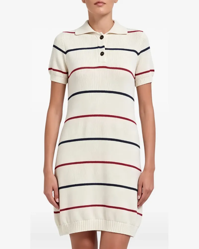 Brunello Cucinelli striped cotton mini dress - Nude Nude