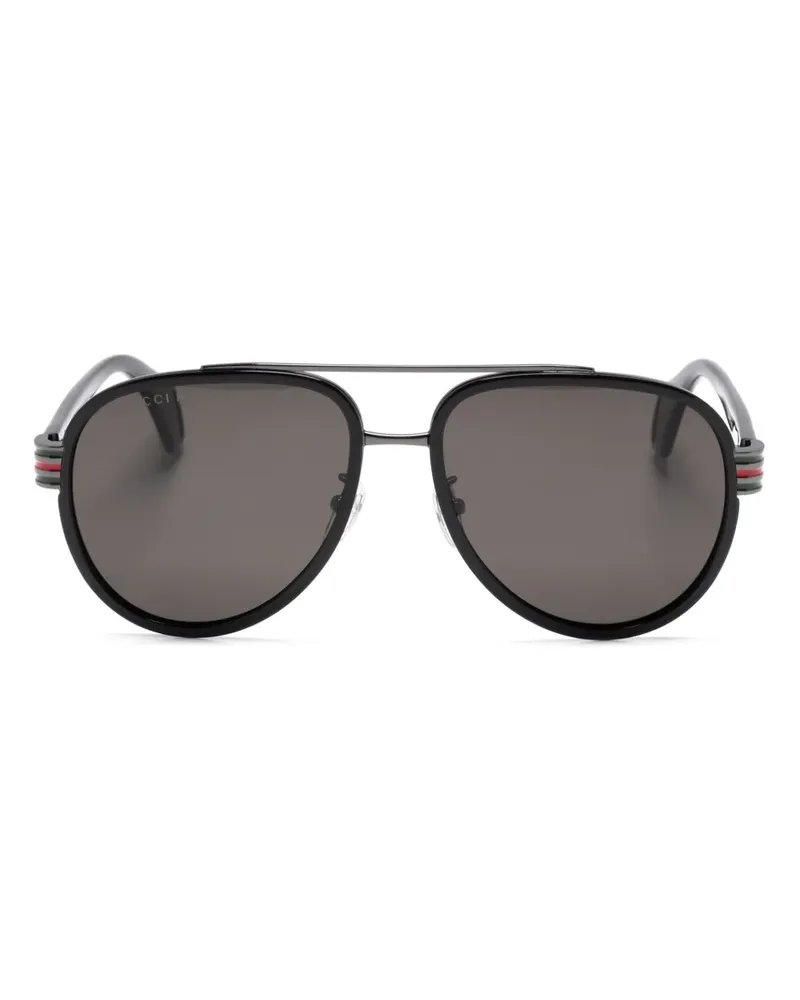 Gucci Getönte Pilotenbrille - Schwarz Schwarz