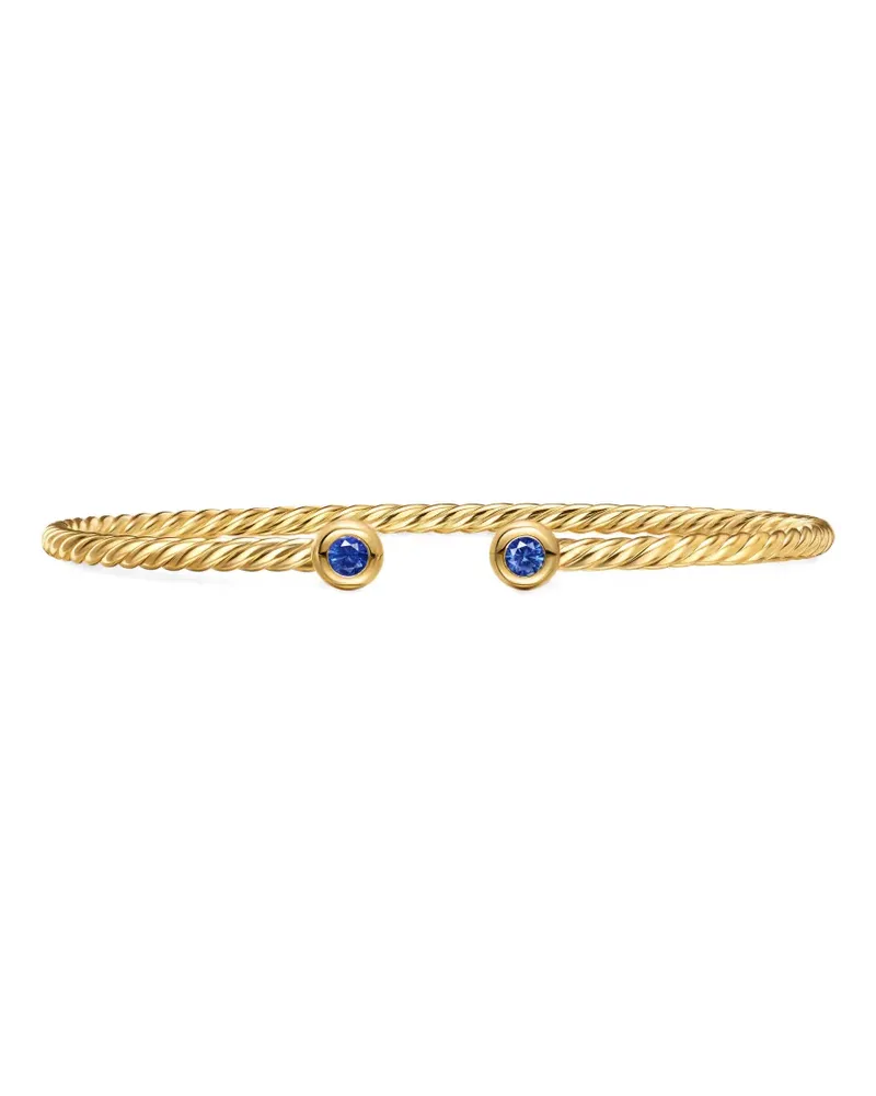 David Yurman micro Cablespira® flex round bracelet - Gold Gold