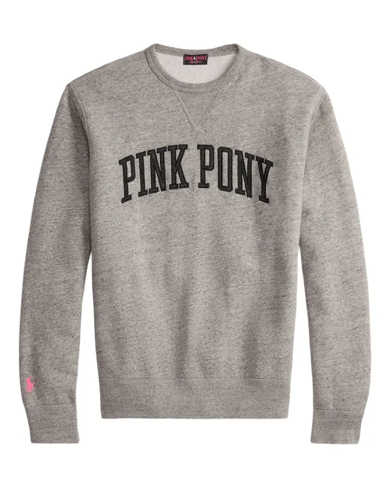 Ralph Lauren Sweatshirt mit Pink Pony - Grau Grau