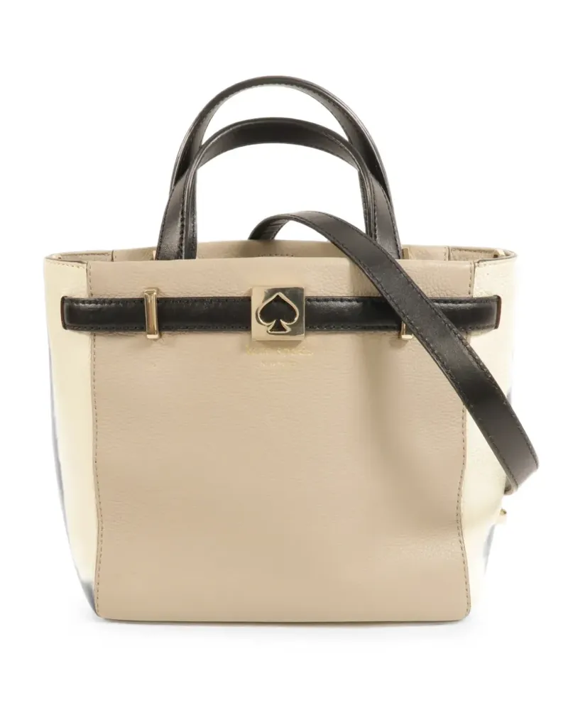 Kate Spade GHW 2 Way logo-plaque shoulder bag - Braun Braun