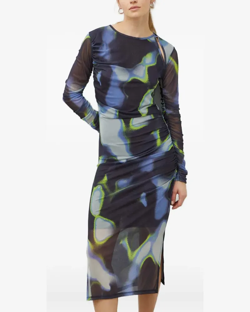 Day Birger et Mikkelsen Gerafftes Kleid - Schwarz Schwarz