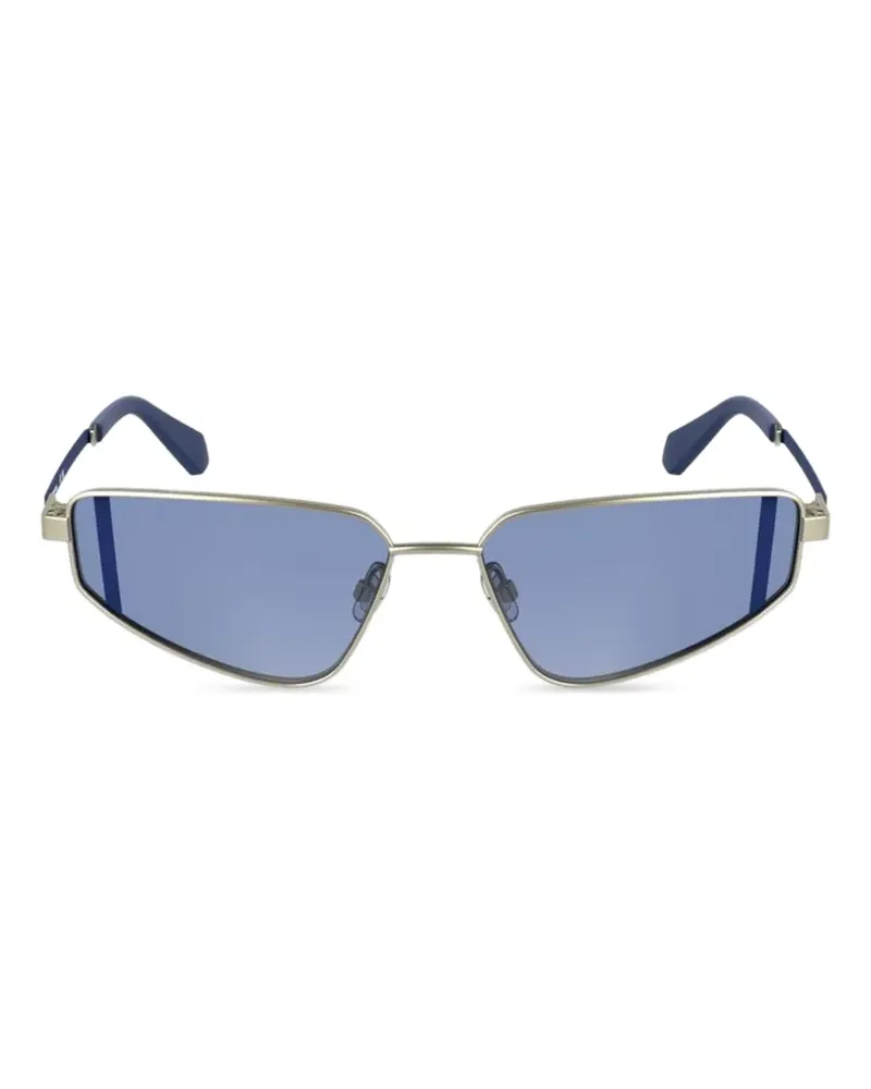 Calvin Klein geometric-frame sunglasses - Gold Gold