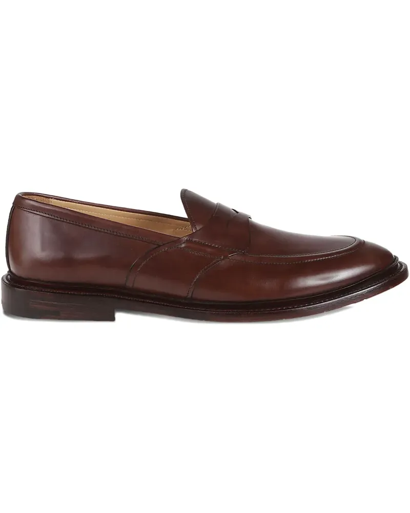Premiata penny-slot leather loafers - Braun Braun