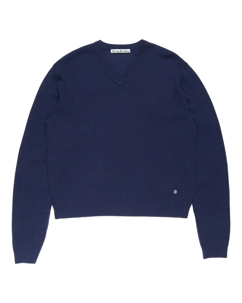 Acne Studios Pullover mit V-Ausschnitt - Blau Blau